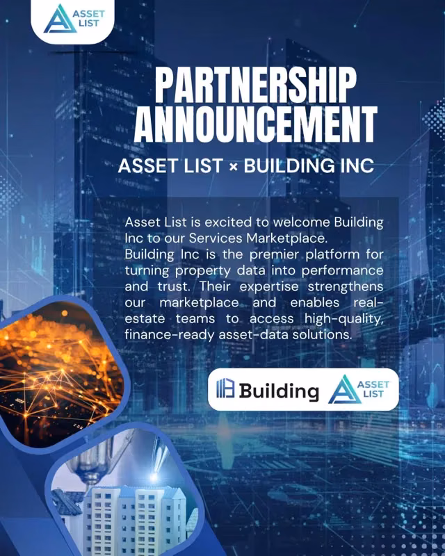 Asset List and Building Inc Announce Real Estate Data Partnership — cover
