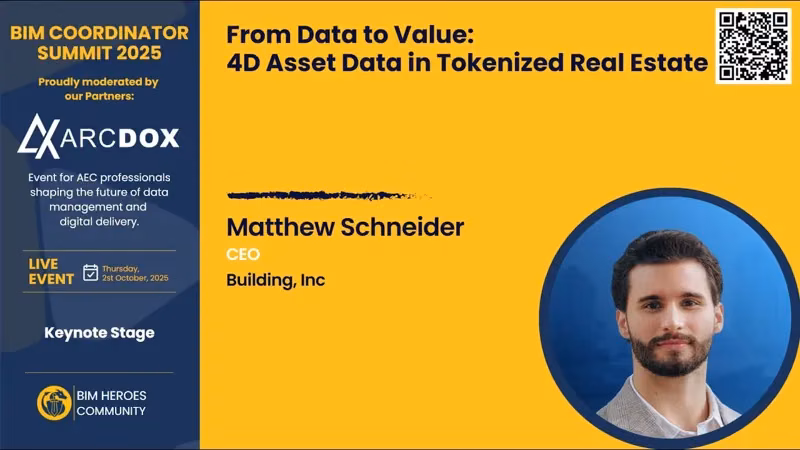 From Data to Value: 4D Asset Data in Tokenized Real Estate - Matthew Schneider — cover