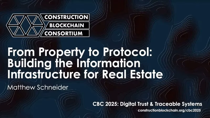 From Property to Protocol: Building the Information Infrastructure for Real Estate — cover