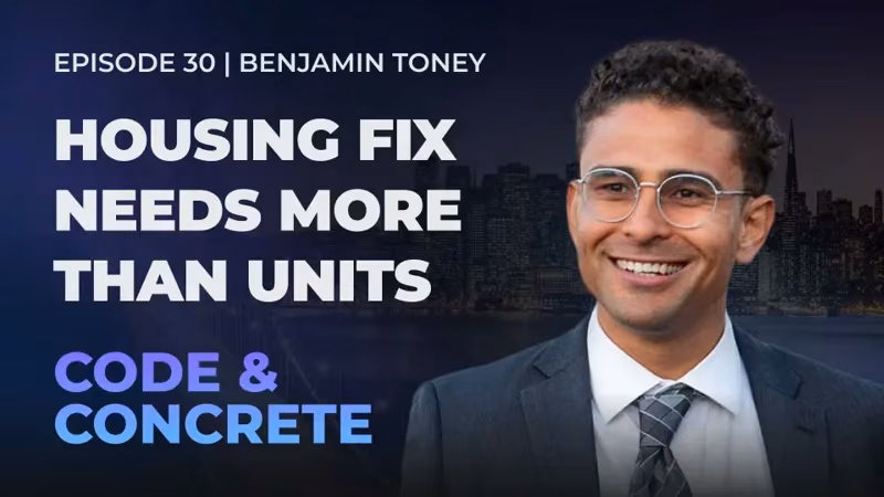 Housing Fix Needs More Than Units | ft. Benjamin Toney — episode