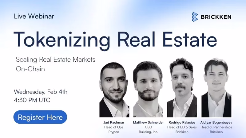 Webinar | Tokenizing Real Estate — cover